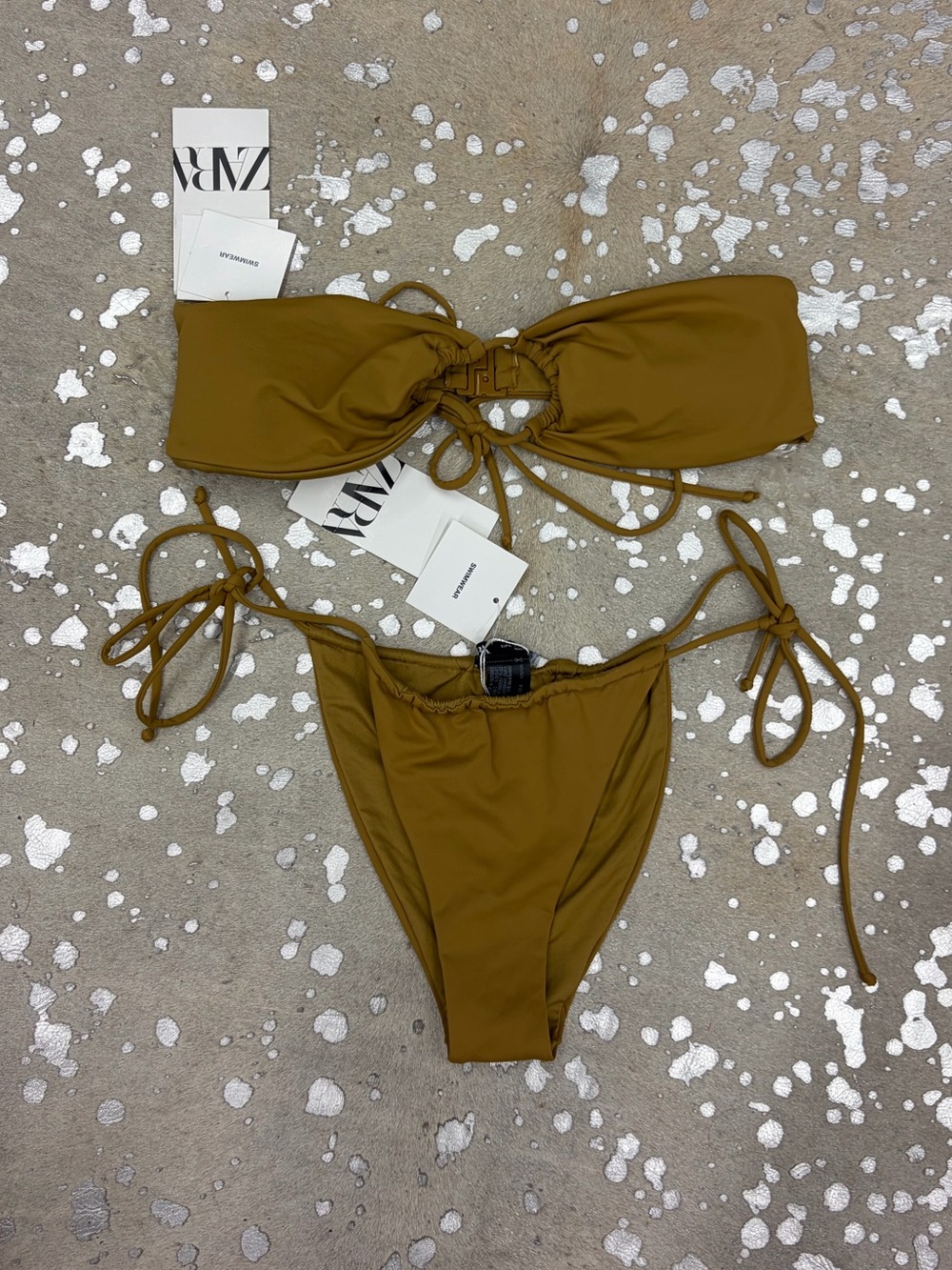 NWT Zara Strapless Bikini